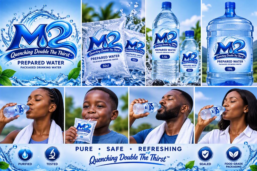 M2 prepared water for active people, families and everyday hydration